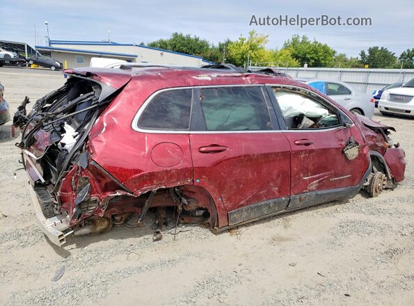 1C4PJMMX3MD222105 2021 JEEP CHEROKEE Burgundy უკანა მარჯვენა