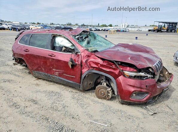 1C4PJMMX3MD222105 2021 JEEP CHEROKEE Burgundy წინა მარჯვენა