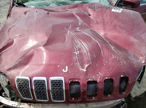 1C4PJMMX3MD222105 2021 JEEP CHEROKEE Burgundy უკანა სალონის ხედი