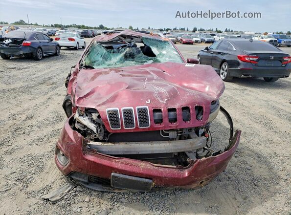 1C4PJMMX3MD222105 2021 JEEP CHEROKEE Burgundy წინა ხედი
