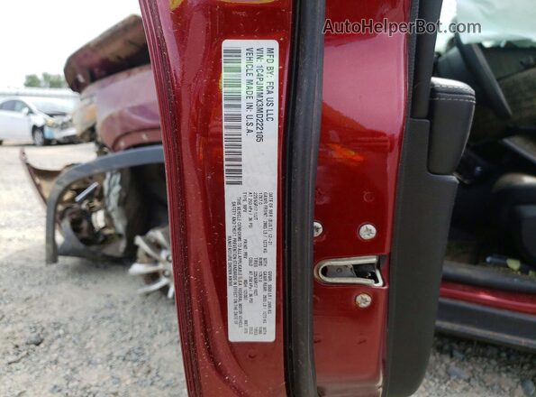 1C4PJMMX3MD222105 2021 JEEP CHEROKEE Burgundy ძრავის განყოფილების ხედი