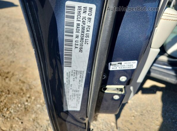 1C4PJMMX5MD101642 2021 JEEP CHEROKEE Blue Շարժիչի բաժամունքի տեսք