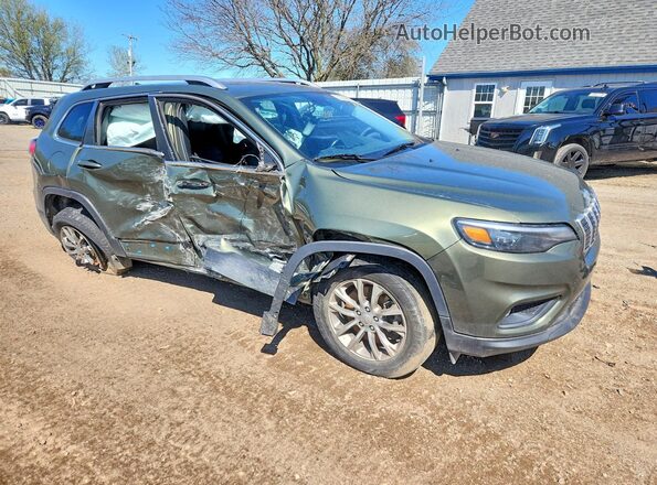 1C4PJMMX7MD175077 2021 JEEP CHEROKEE Зеленый Передняя правая четверть
