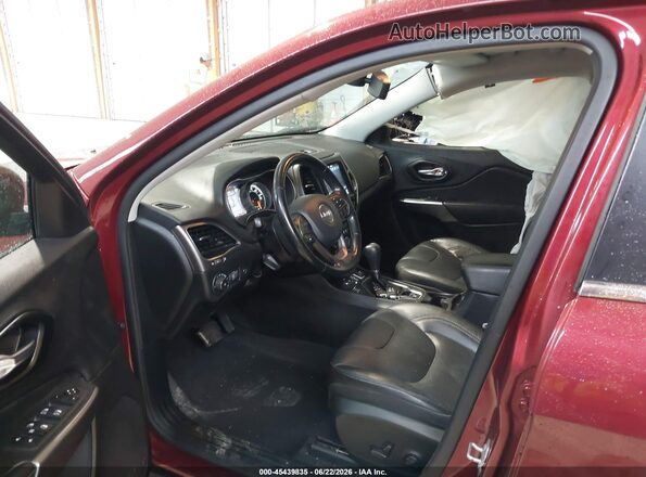 1C4PJMMX9MD162864 2021 JEEP CHEROKEE Burgundy წინა სალონის ხედი
