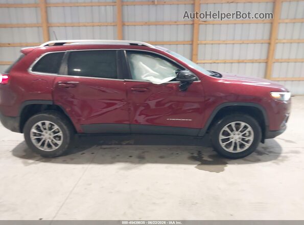 1C4PJMMX9MD162864 2021 JEEP CHEROKEE Burgundy უკანა სალონის ხედი