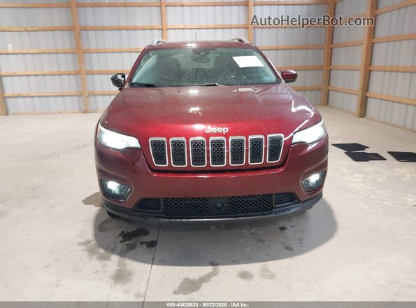1C4PJMMX9MD162864 2021 JEEP CHEROKEE Burgundy ხელსაწყოთა პანელის ხედი