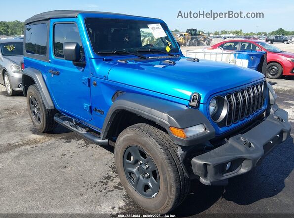 1C4PJXAN1SW620368 2025 JEEP WRANGLER Blue Front view