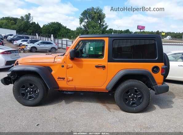 1C4PJXAN6SW631320 2025 JEEP WRANGLER Orange Սալոնի 360 աստիճան տեսք