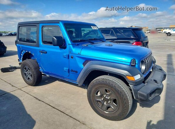 1C4PJXAN9SW619100 2025 JEEP WRANGLER Синий Передняя правая четверть