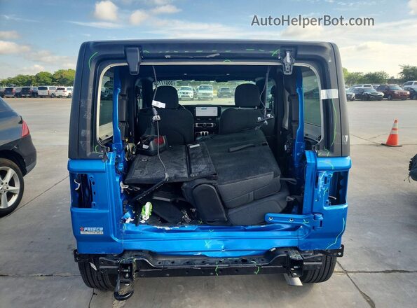 1C4PJXAN9SW619100 2025 JEEP WRANGLER Синий Вид сзади