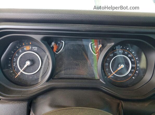 1C4PJXAN9SW654610 2025 JEEP WRANGLER White Instrument cluster view