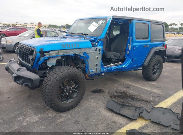 1C4PJXDG2RW286326 2024 JEEP WRANGLER Blue Vista tres cuartos delantera izquierda
