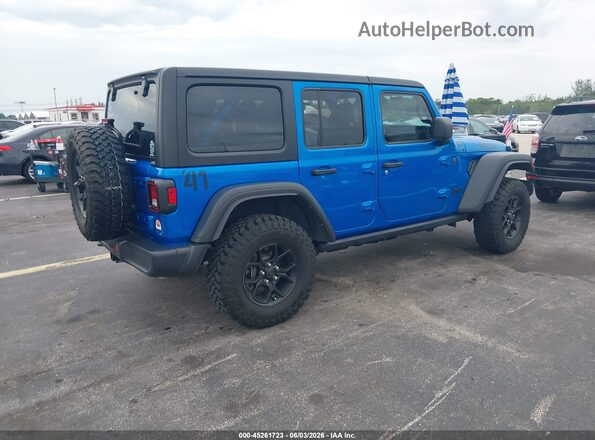 1C4PJXDG2RW286326 2024 JEEP WRANGLER Blue Trasero derecho