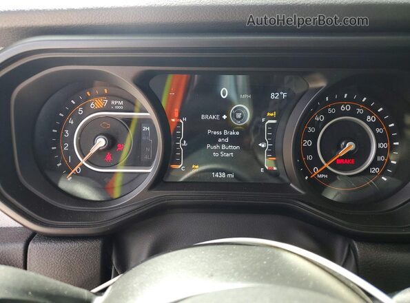 1C4PJXDG4SW608146 2025 JEEP WRANGLER White Instrument cluster view