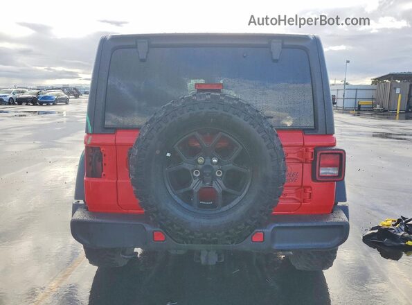 1C4PJXDG5SW574864 2025 JEEP WRANGLER Red Rear view