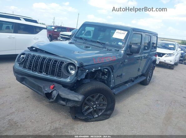 1C4PJXDG5SW616269 2025 JEEP WRANGLER Gray Առջևի ձախ երեք քառորդ տեսարան