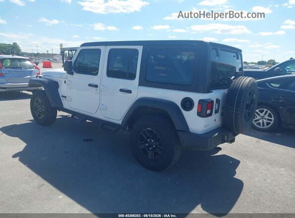1C4PJXDG7RW200878 2024 JEEP WRANGLER Белый Задняя левая четверть