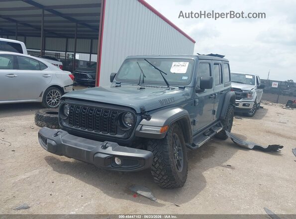 1C4PJXDG8RW323394 2024 JEEP WRANGLER Gray Передня ліва чверть