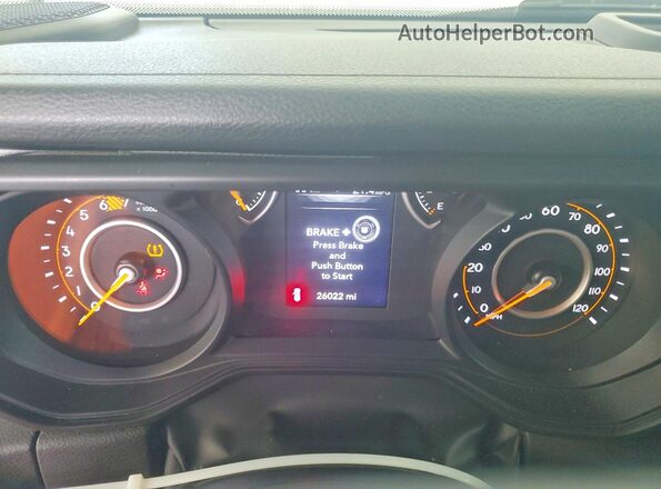 1C4PJXDN0SW500105 2025 JEEP WRANGLER White Вид щитка приладів