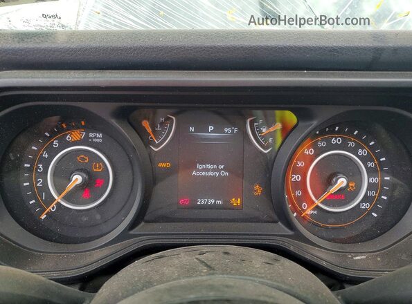 1C4PJXDN3SW529940 2025 JEEP WRANGLER Gray Вид щитка приладів