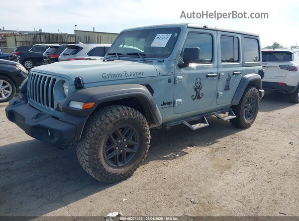 1C4PJXDN5RW177308 2024 JEEP WRANGLER Green წინა მარცხენა ხედი სამი მეოთხედიდან