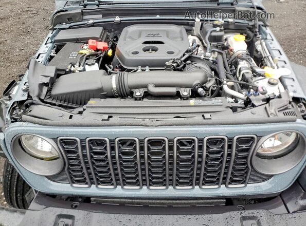 1C4PJXDN8SW643500 2025 JEEP WRANGLER Gray ძრავის განყოფილების ხედი