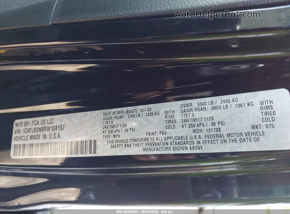 1C4PJXDN9RW104197 2024 JEEP WRANGLER Black Engine compartment view