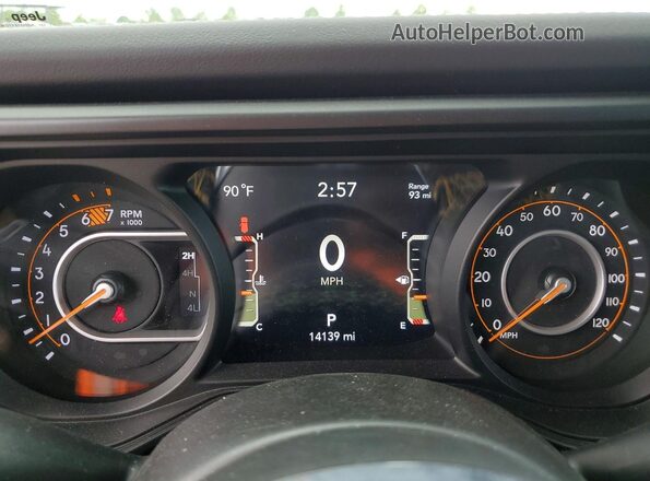 1C4PJXEG5RW337350 2024 JEEP WRANGLER Pink Instrument cluster view