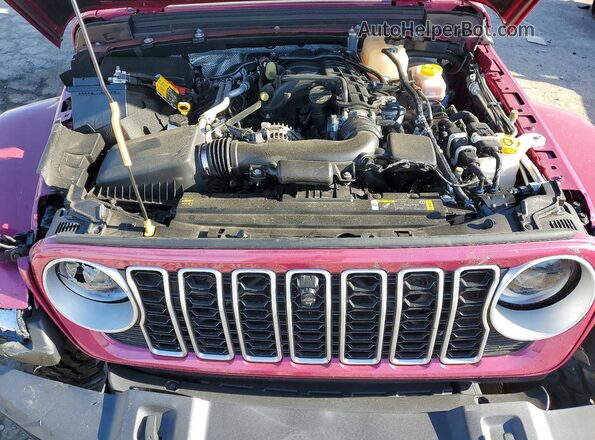 1C4PJXEGXRW330765 2024 JEEP WRANGLER Pink უკანა სალონის ხედი