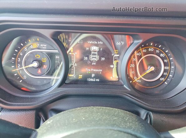 1C4PJXEGXRW330765 2024 JEEP WRANGLER Pink ხელსაწყოთა პანელის ხედი