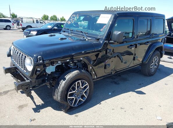 1C4PJXEN3SW656721 2025 JEEP WRANGLER Black წინა მარცხენა ხედი სამი მეოთხედიდან