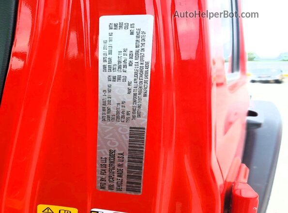 1C4PJXFG2RW338292 2024 JEEP WRANGLER Красный Вид подкапотного пространства