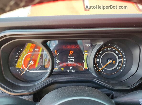 1C4PJXFG5TW244334 2026 JEEP WRANGLER Red Widok zestawu wskaźników
