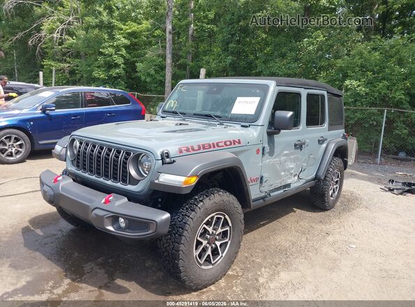 1C4PJXFG6RW301732 2024 JEEP WRANGLER Gray Առջևի ձախ երեք քառորդ տեսարան