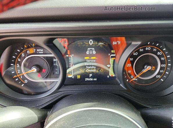 1C4PJXFG7RW320578 2024 JEEP WRANGLER Red Вид щитка приладів
