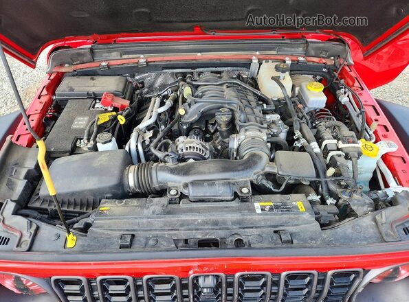 1C4PJXFG7RW320578 2024 JEEP WRANGLER Red Вид задньої частини салону