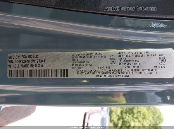 1C4PJXFN4TW197344 2026 JEEP WRANGLER Blue 