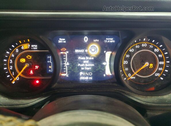 1C4PJXKN7RW214944 2024 JEEP WRANGLER White Instrument cluster view