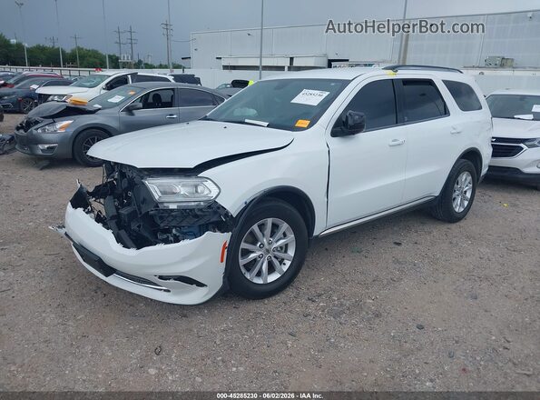 1C4RDHAG7PC635554 2023 DODGE DURANGO White Առջևի ձախ երեք քառորդ տեսարան