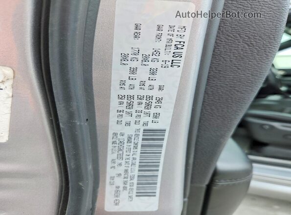 1C4RDHDG0KC769357 2019 DODGE DURANGO Silver Vista de la etiqueta del VIN