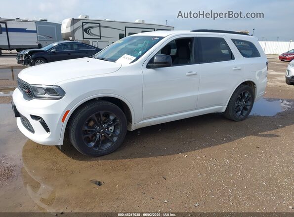 1C4RDHDG0SC558692 2025 DODGE DURANGO White წინა მარცხენა ხედი სამი მეოთხედიდან