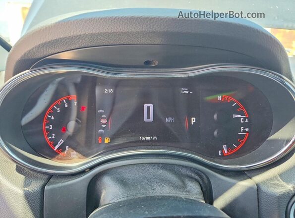 1C4RDHDG2GC396801 2016 DODGE DURANGO Black Vista del cuadro de instrumentos