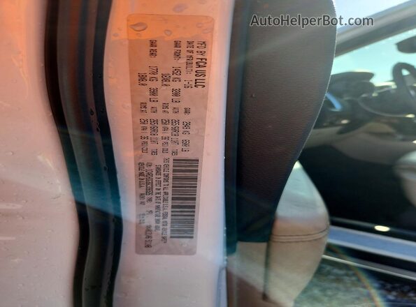 1C4RDHDG3GC336526 2016 DODGE DURANGO White Vista de la etiqueta del VIN