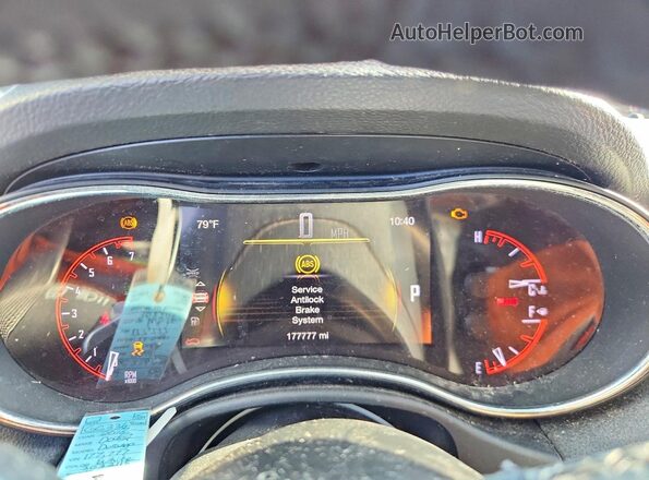 1C4RDHDG3GC336526 2016 DODGE DURANGO White Vista del cuadro de instrumentos