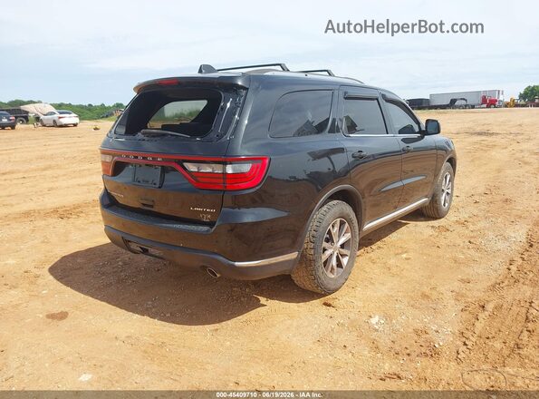 1C4RDHDG3GC459453 2016 DODGE DURANGO Black Trasero derecho
