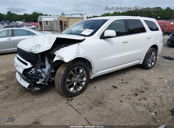 1C4RDHDG3KC650606 2019 DODGE DURANGO White წინა მარცხენა ხედი სამი მეოთხედიდან