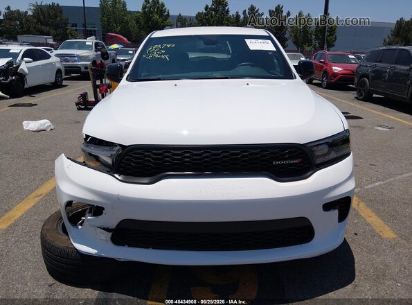 1C4RDHDG3SC514458 2025 DODGE DURANGO White Instrument cluster view