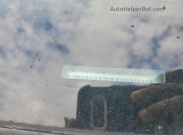1C4RDHDG4LC329532 2020 DODGE DURANGO White Вид наклейки з VIN-кодом