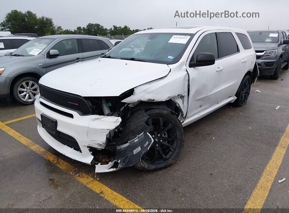 1C4RDHDG6LC393989 2020 DODGE DURANGO White Vista tres cuartos delantera izquierda