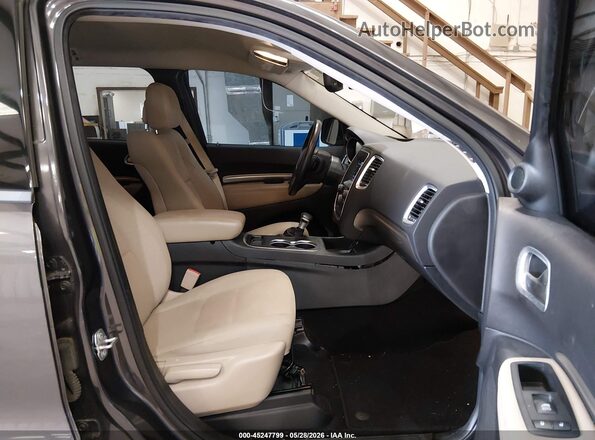 1C4RDJAG2KC744438 2019 DODGE DURANGO Gray წინა სალონის ხედი